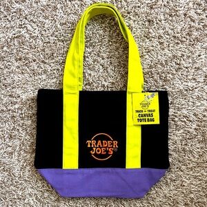 Trader Joe’s Trick or Treat Canvas Tote Bag Halloween Reusable Limited Edition
